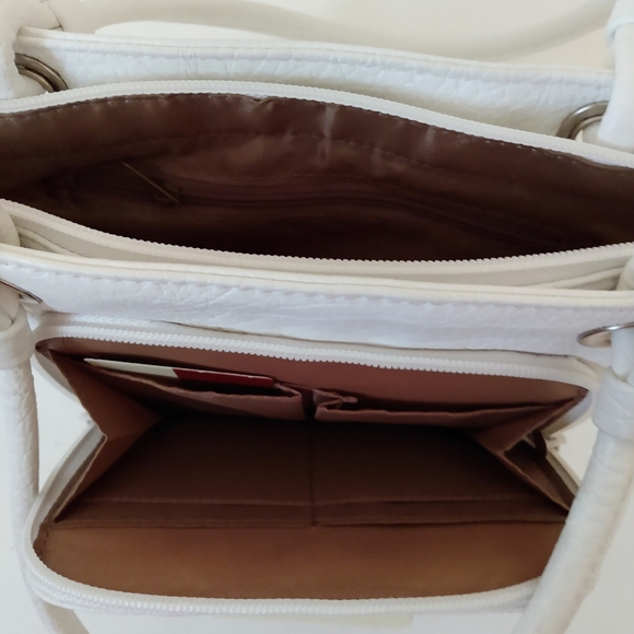 Koltov Collection White Double Handle Handbag NWT - Picture 9 of 10